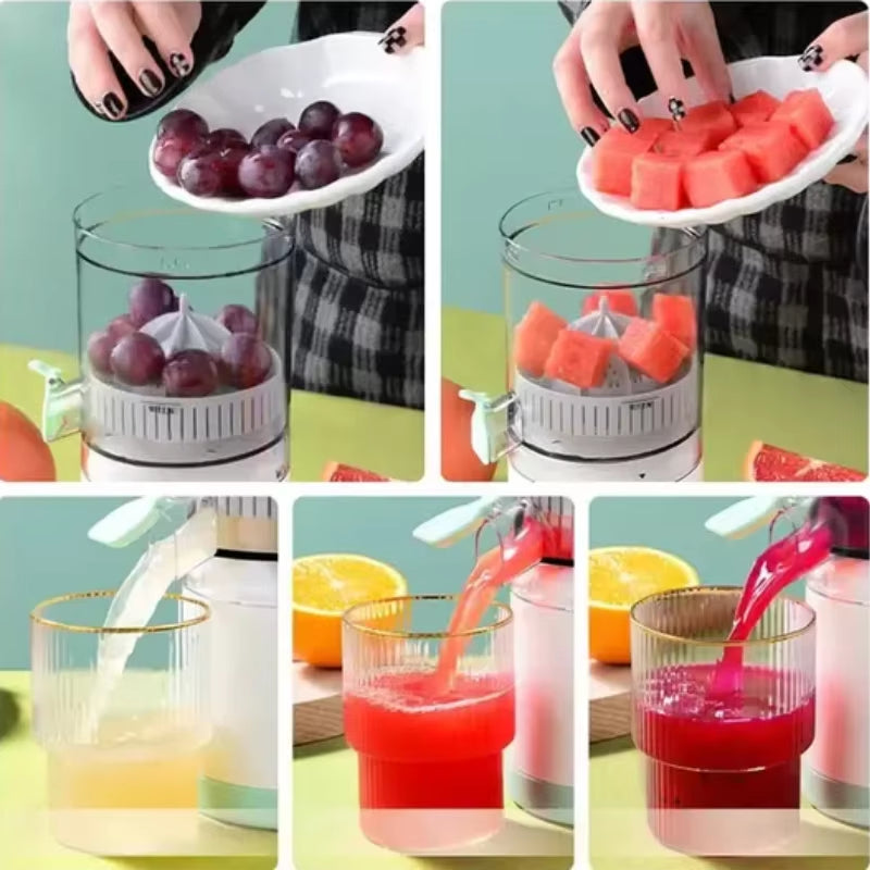 Mini Espremedor Portátil Automático Elétrico De Frutas Laranja, Maçã, Tangerina, Melancia, Uva - ENVIO RÁPIDO PARA TODO O BRASIL