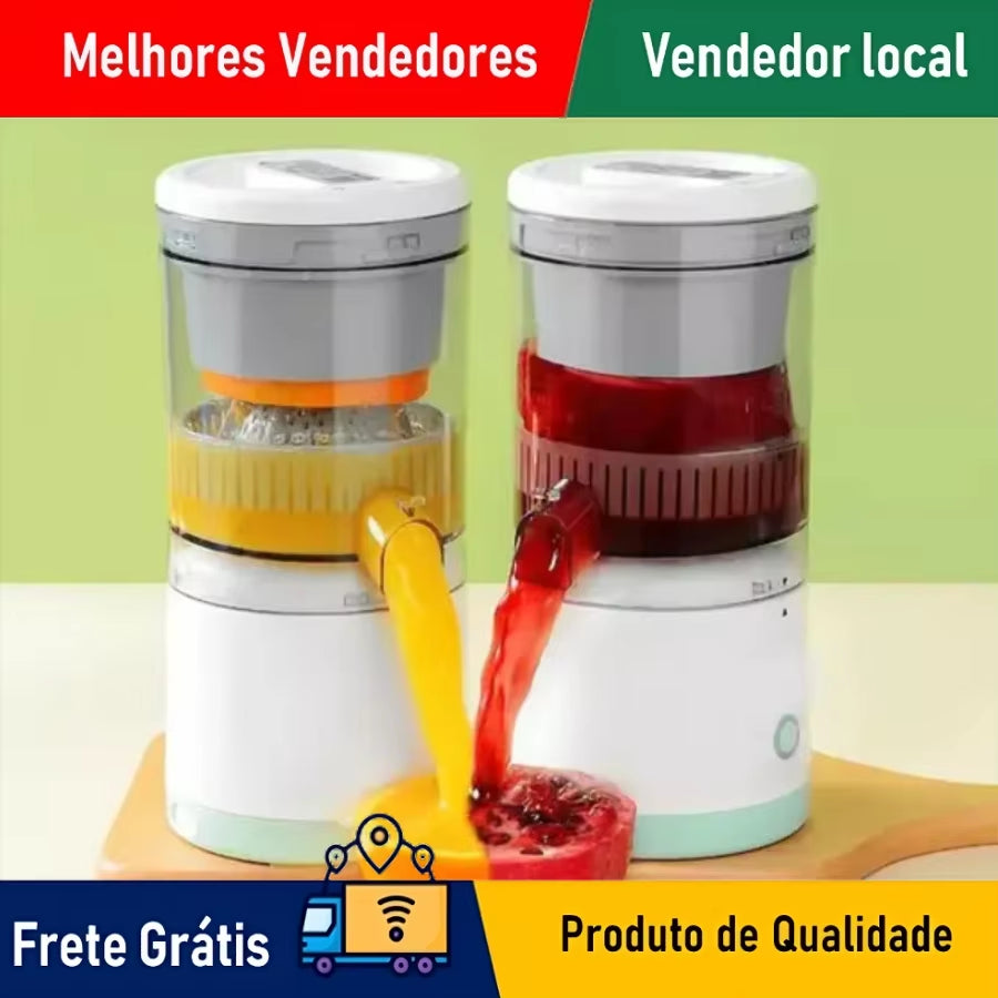 Mini Espremedor Portátil Automático Elétrico De Frutas Laranja, Maçã, Tangerina, Melancia, Uva - ENVIO RÁPIDO PARA TODO O BRASIL